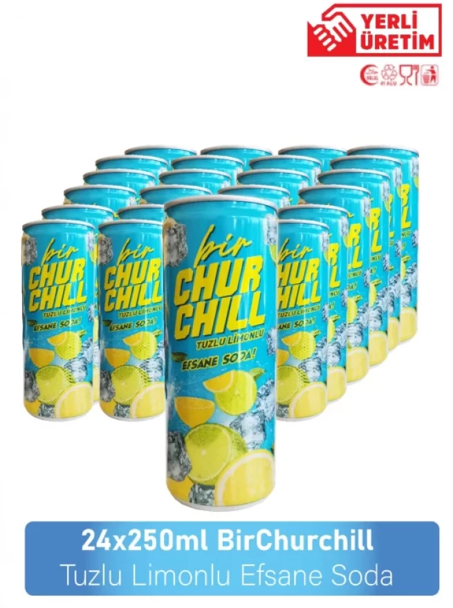 Bir Churchill Tuzlu Limonlu Efsane Soda 24*250ml