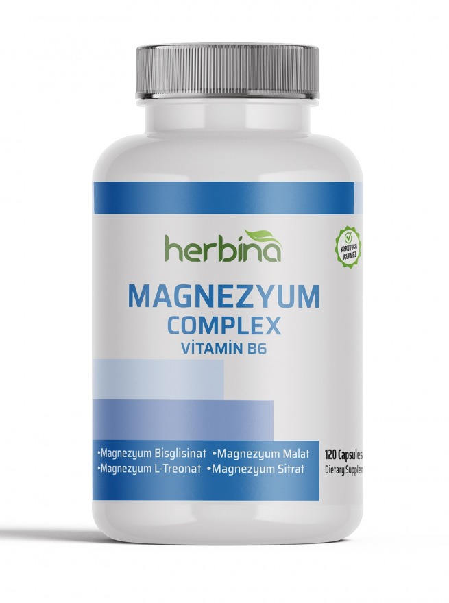 Herbina Magnezyum Complex 120 Kapsül 