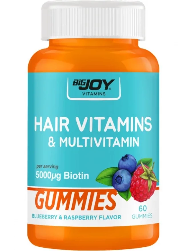 Bigjoy Hair Vitamins&Multivitamin 60 Gummies