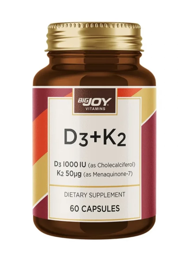 Bigjoy Vitamins D3+K2 60 Kapsül 