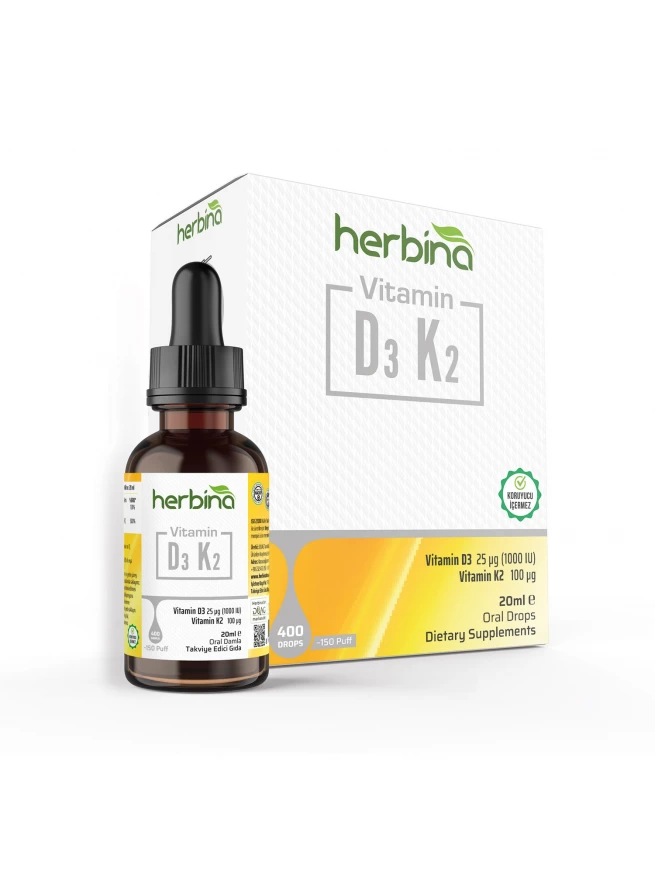 Herbina D3K2 Vitamini 20 Ml