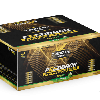 Feedback Nutrition Black Stone Shot Pre-workout 24*60 ml Yeşil Elma Aromalı 48 Servis