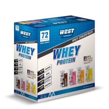 WEST WHEY PROTEİN MİX 72 ŞASE X 36 GR. (2592 GR.)