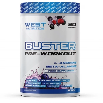 WEST Buster Preworkout L-Arjinin & Beta- Alanin 30 Servis 672 gram Orman Meyveleri Aroması
