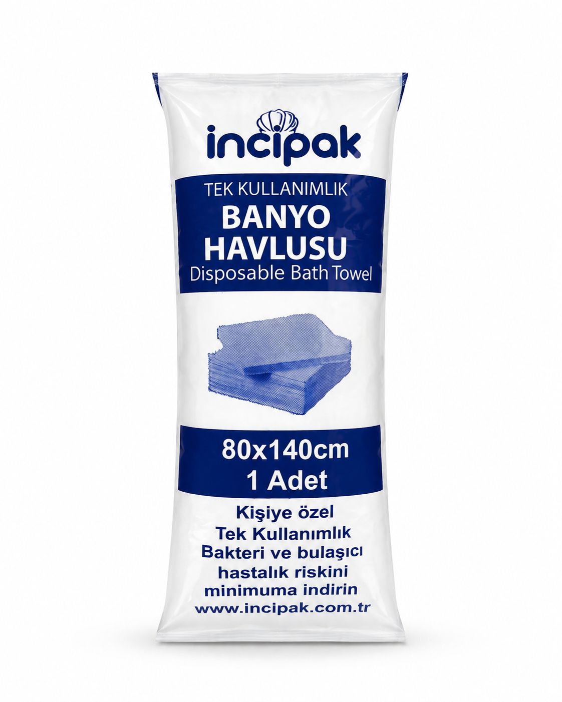 İncipak Tek Kullanımlık Banyo Havlusu 80*140 cm
