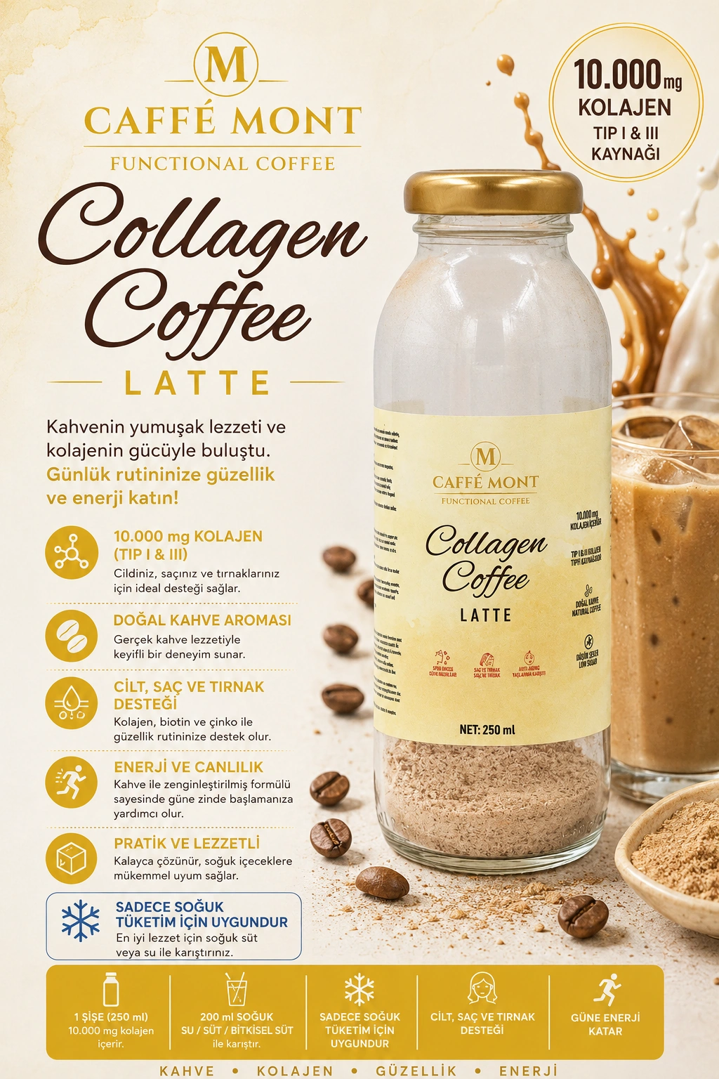 Caffe Mont Collagen Coffee 6*20 Gr