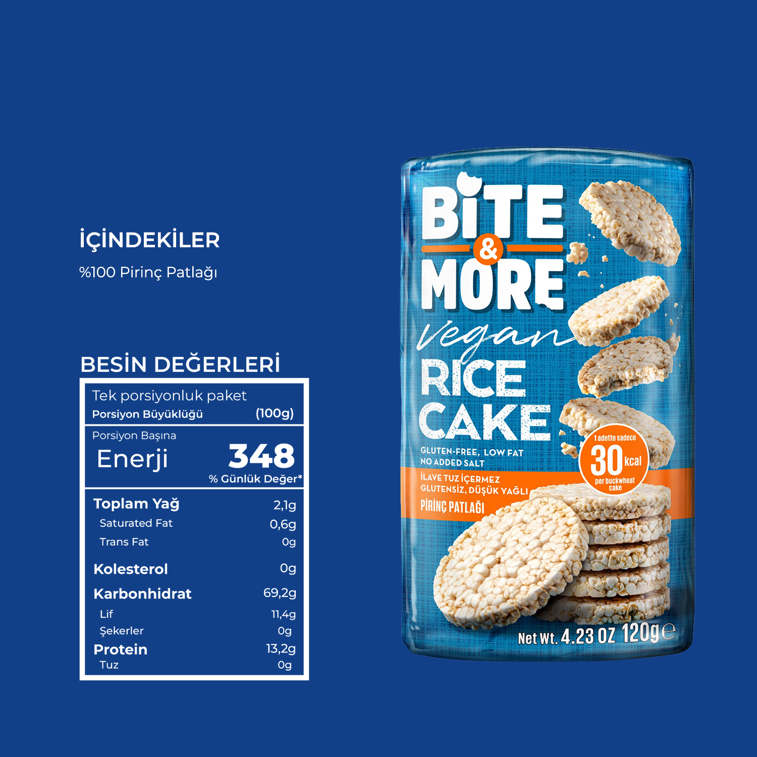Bite & More Rice Cake 120 Gr