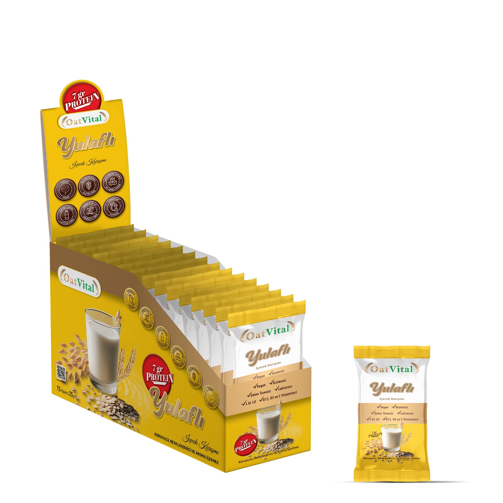OatVital Yulaflı İçeçek Karışımı  15*25Gr