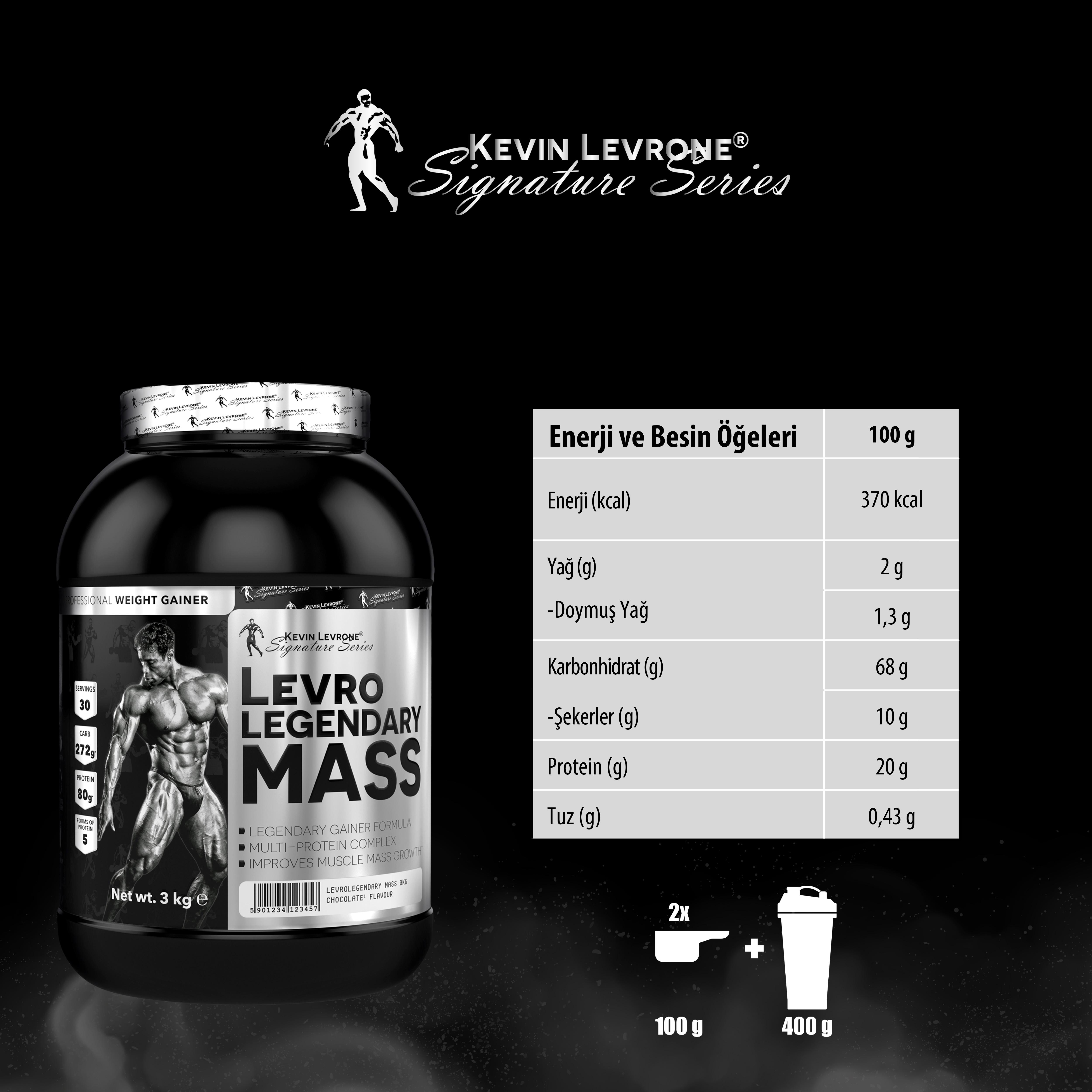 Kevin Levrone Levro Legendary Mass 3000 Gr