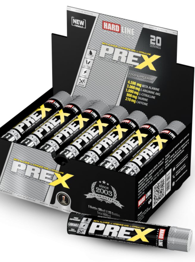 Hardline Nutrition Prex Pre-Workout 20*30 Ml